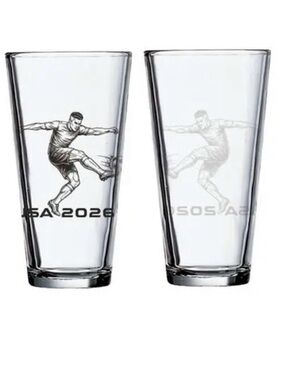 World Cup USA Soccer Novelty Glassware